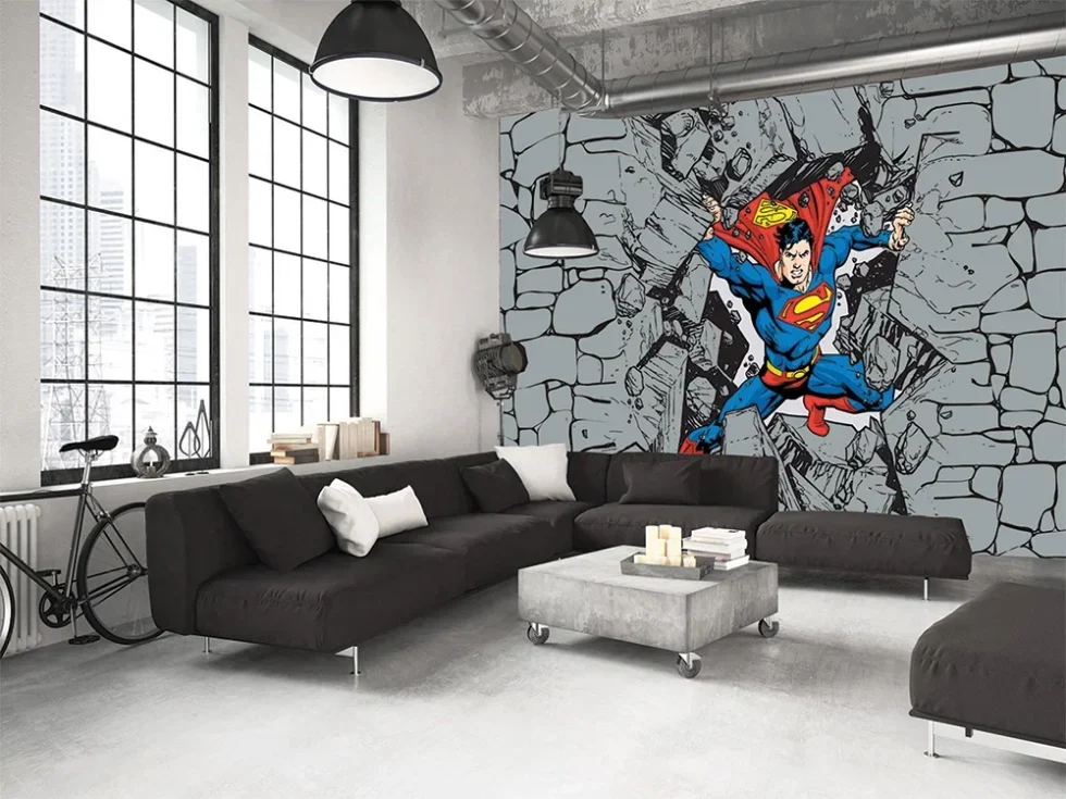 CODE WB2040 | SUPERMAN MURAL WALLPAPER