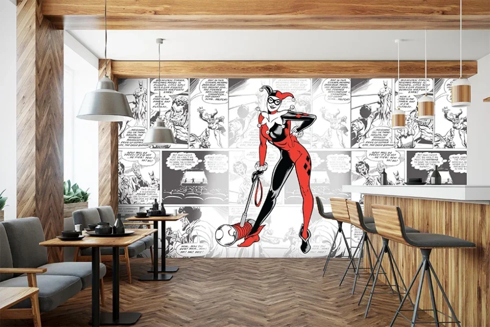 CODE WB2042 | HARLEY QUINN MURAL WALLPAPER