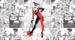HARLEY QUINN MURAL WALLPAPER, Available in Various Paper Texture, Code WB2042. 105 CM WIDE ROLL PANELS.