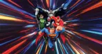 JUSTICE LEAGUE MURAL WALLPAPER, Available in Various Paper Texture, Code WB2055. 105 CM WIDE ROLL PANELS.