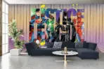 JUSTICE LEAGUE MURAL WALLPAPER, Available in Various Paper Texture, Code WB2056. 105 CM WIDE ROLL PANELS. - Image 2