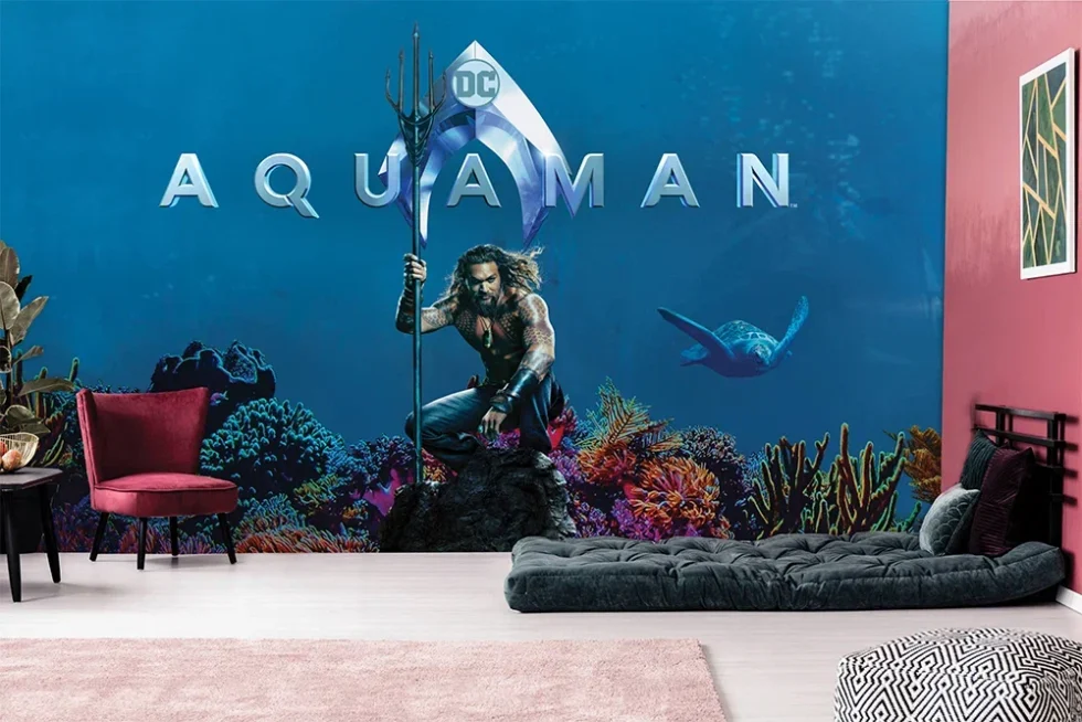 CODE WB2060 | AQUAMAN MURAL WALPAPER