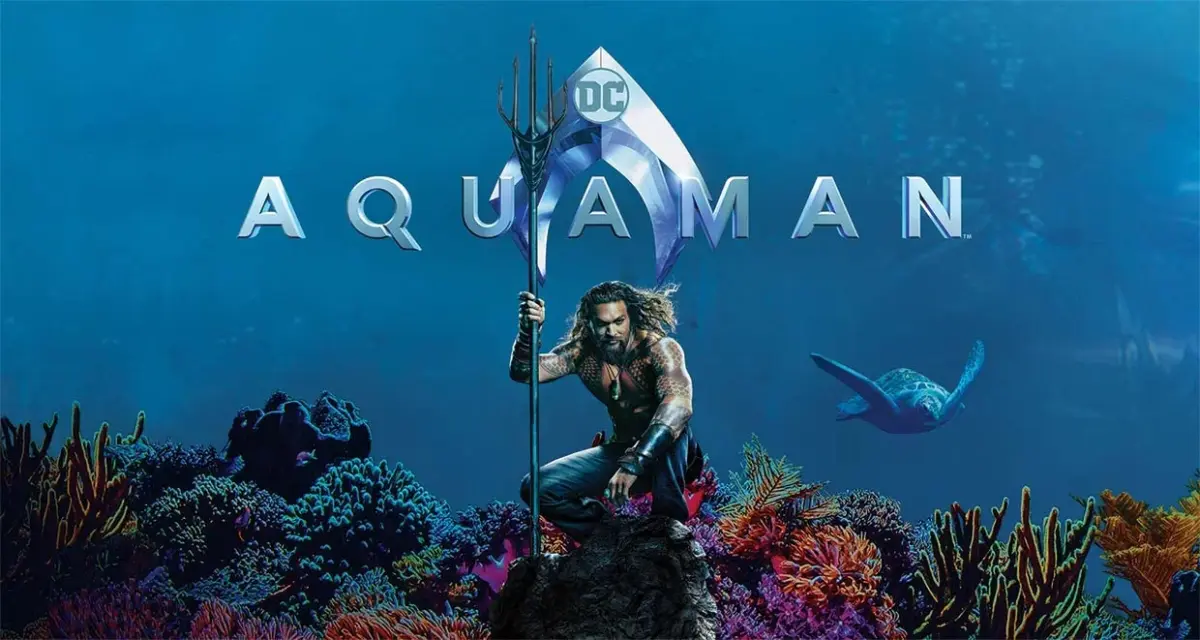 AQUAMAN MURAL WALLPAPER, Available in Various Paper Texture, Code WB2060. 105 CM WIDE ROLL PANELS. - Image 1