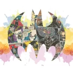 BATMAN, VINYL FABRIC TEXTILE Wall Mural in Different Texture, Code WB2062. It is produced as ONE PIECE WITHOUT JOINT.