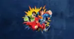 JUSTICE LEAGUE MURAL WALLPAPER, Available in Various Paper Texture, Code WB2063. 105 CM WIDE ROLL PANELS.