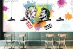 THE JOKER MURAL WALLPAPER, Available in Various Paper Texture, Code WB2065. 105 CM WIDE ROLL PANELS. - Image 2