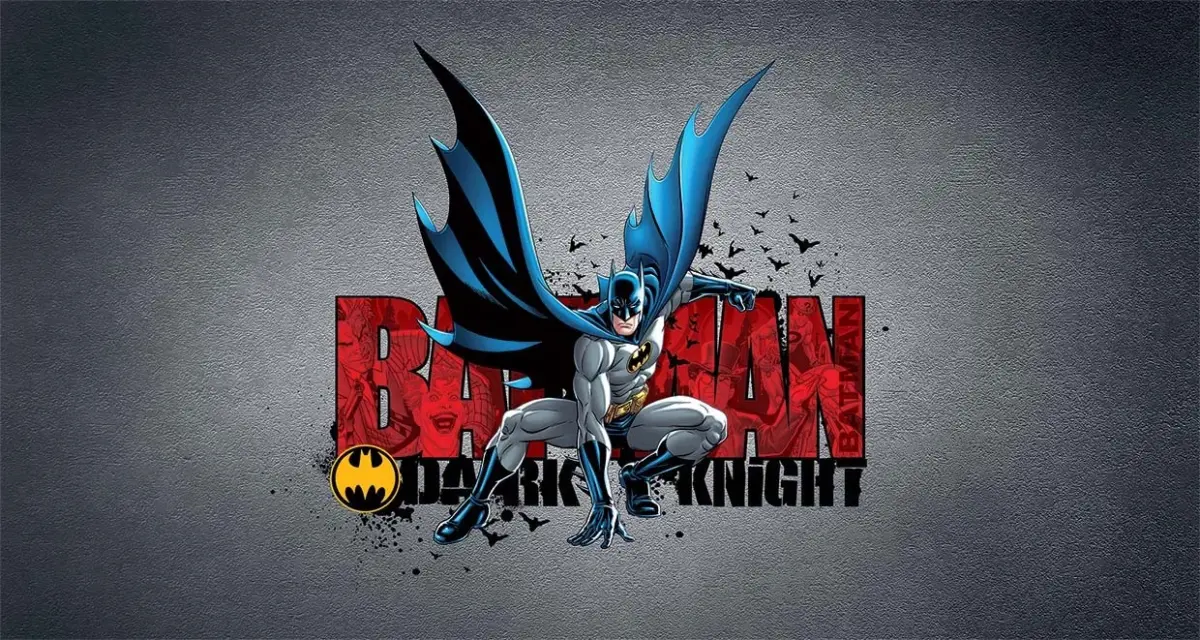 BATMAN MURAL WALLPAPER, Available in Various Paper Texture, Code WB2073. 105 CM WIDE ROLL PANELS. - Image 1