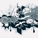 BATMAN MURAL WALLPAPER, Available in Various Paper Texture, Code WB2075. 105 CM WIDE ROLL PANELS.