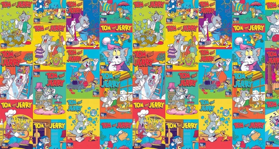 CODE WB2088 | TOM AND JERRY MURAL WALLPAPER - Image 2