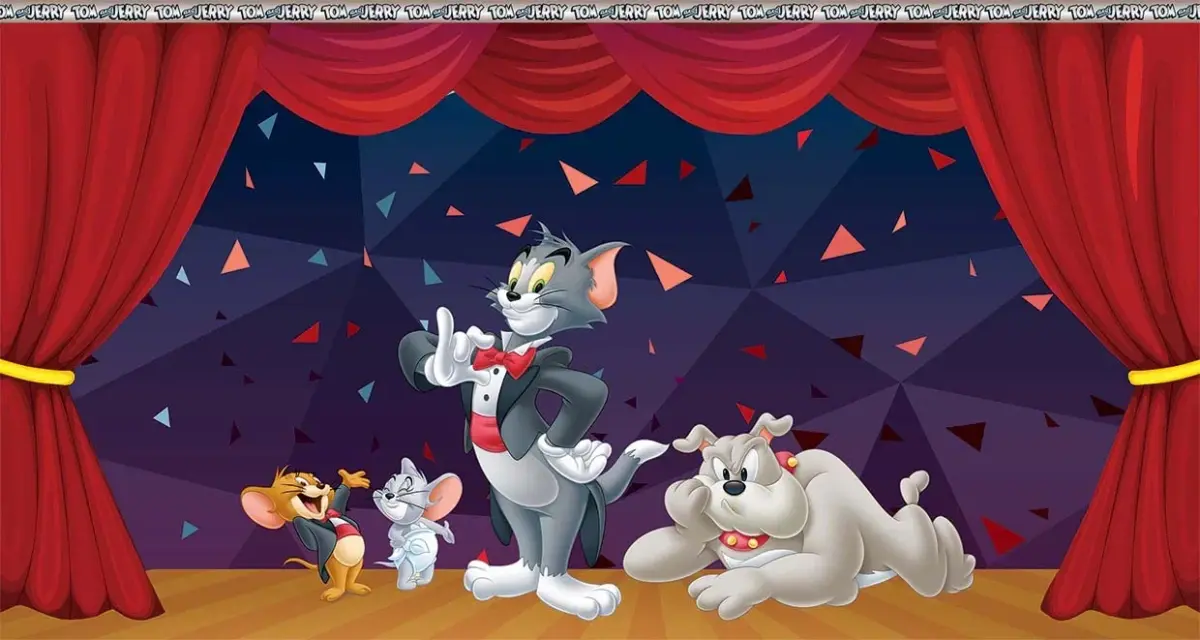 TOM AND JERRY MURAL WALLPAPER, Available in Various Paper Texture, Code WB2089. 105 CM WIDE ROLL PANELS. - Image 1