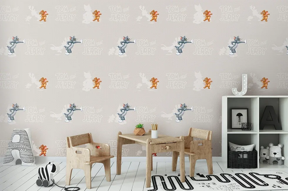 CODE WB2090 | TOM AND JERRY MURAL WALLPAPER