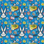 LOONEY TUNES, VINYL FABRIC TEXTILE Wall Mural in Different Texture, Code WB2092. It is produced as ONE PIECE WITHOUT JOINT.