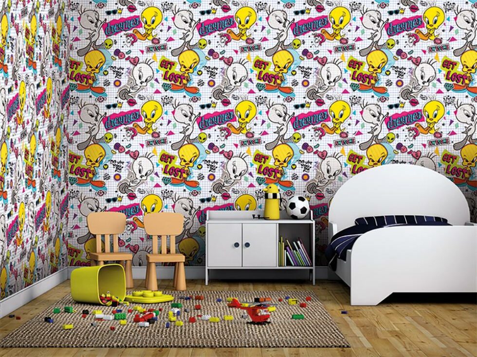 CODE WB2095 | LOONEY TUNES MURAL WALLPAPER