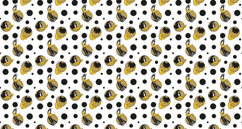 LOONEY TUNES, VINYL FABRIC TEXTILE Wall Mural in Different Texture, Code WB2096. It is produced as ONE PIECE WITHOUT JOINT.