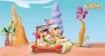 THE FLINTSTONES MURAL WALLPAPER, Available in Various Paper Texture, Code WB2119. 105 CM WIDE ROLL PANELS.