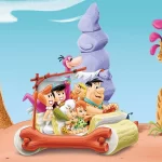 THE FLINTSTONES, VINYL FABRIC TEXTILE Wall Mural in Different Texture, Code WB2119. It is produced as ONE PIECE WITHOUT JOINT.
