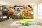 THE FLINTSTONES MURAL WALLPAPER, Available in Various Paper Texture, Code WB2120. 105 CM WIDE ROLL PANELS. - Image 2
