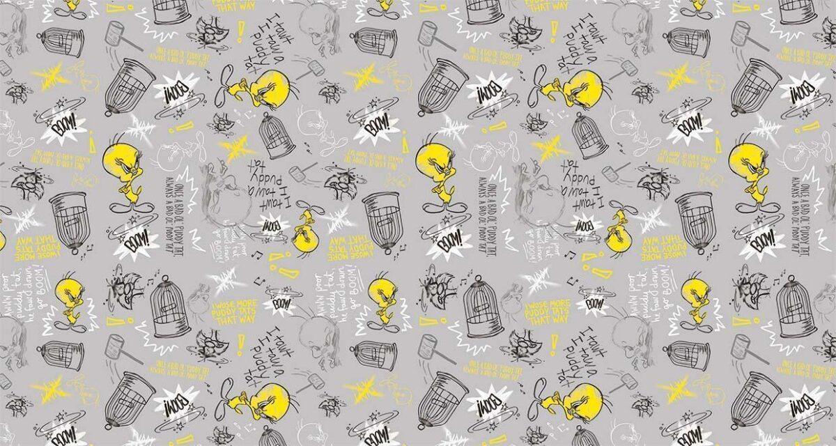 LOONEY TUNES MURAL WALLPAPER, Available in Various Paper Texture, Code WB2135. 105 CM WIDE ROLL PANELS. - Image 1