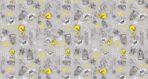 LOONEY TUNES MURAL WALLPAPER, Available in Various Paper Texture, Code WB2135. 105 CM WIDE ROLL PANELS.