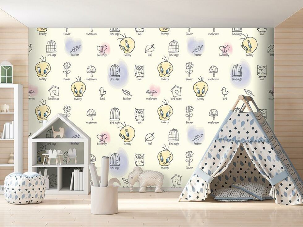 CODE WB2141 | LOONEY TUNES MURAL WALLPAPER