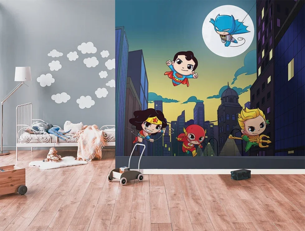 CODE WB2157 | DC SUPER FRIENDS MURAL WALLPAPER