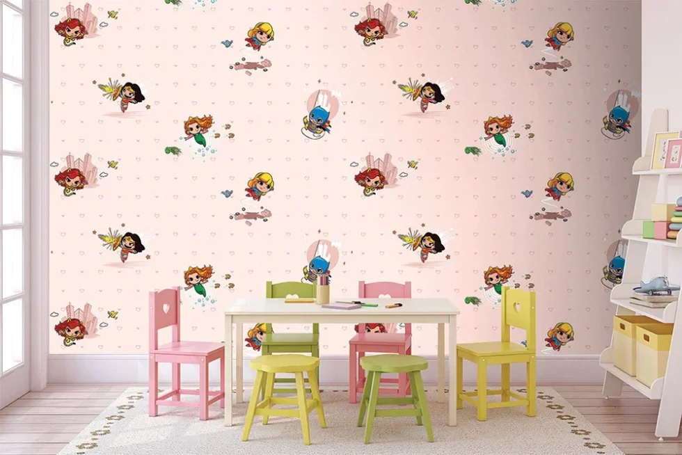 CODE WB2163 | DC SUPER FRIENDS MURAL WALLPAPER