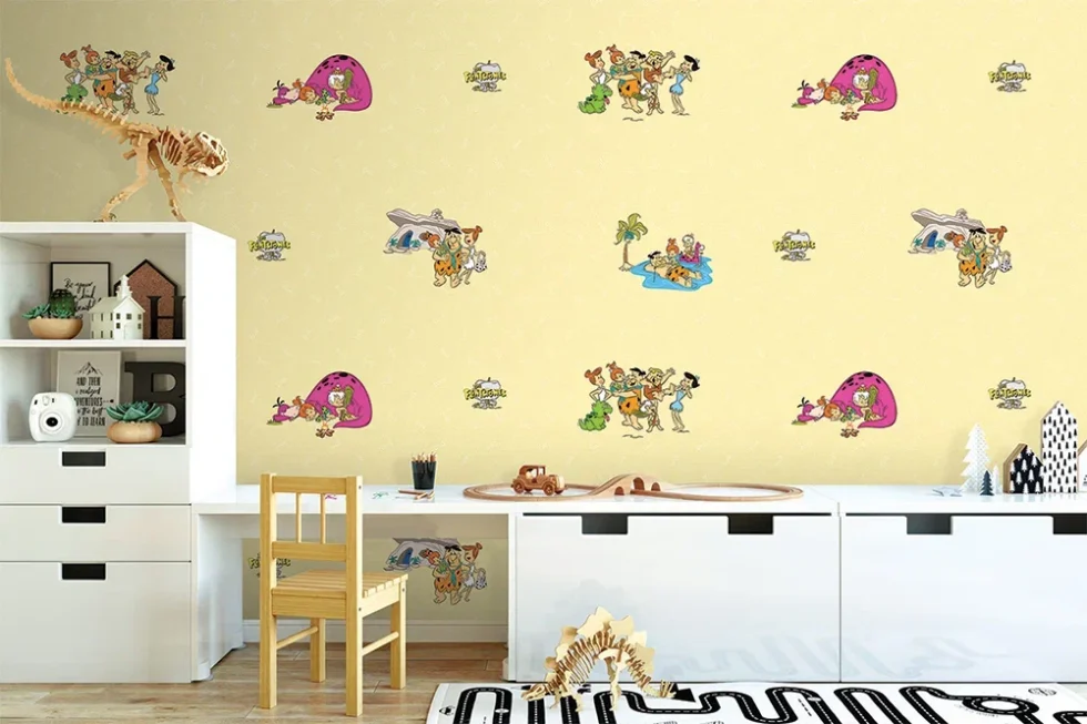 CODE WB2165 | THE FLINTSTONES MURAL WALLPAPER