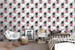 LOONEY TUNES, VINYL FABRIC TEXTILE Wall Mural in Different Texture, Code WB2166. It is produced as ONE PIECE WITHOUT JOINT. - Image 2