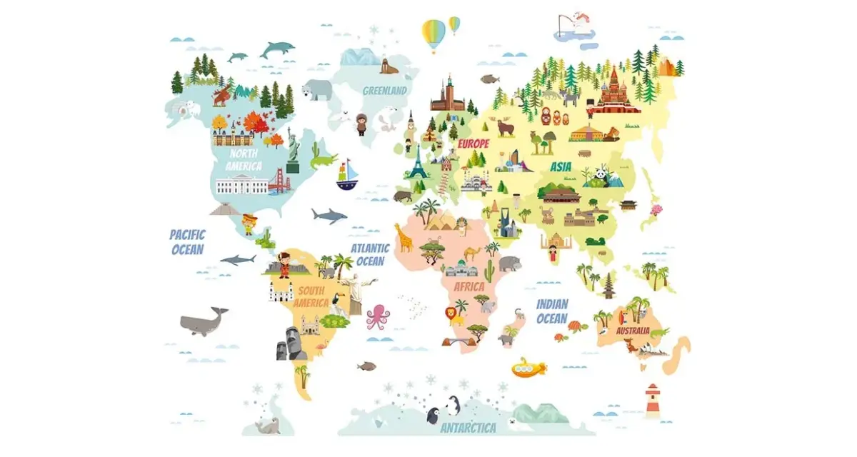 MAPS MURAL WALLPAPER, Available in Various Paper Texture, Code WB2173. 105 CM WIDE ROLL PANELS. - Image 1