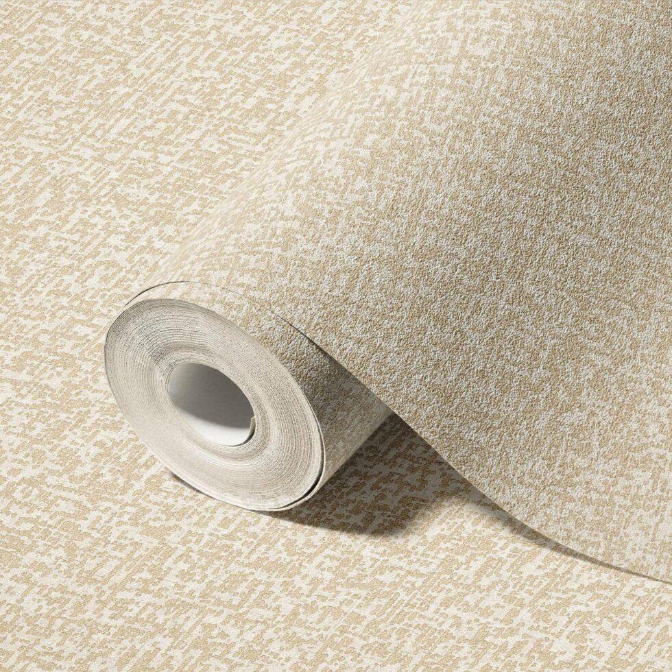 Modern Plain Design Wallpaper Beige Code 23109-4