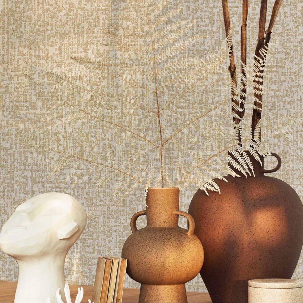 Modern Plain Design Wallpaper Beige Code 23109-4 - Image 6