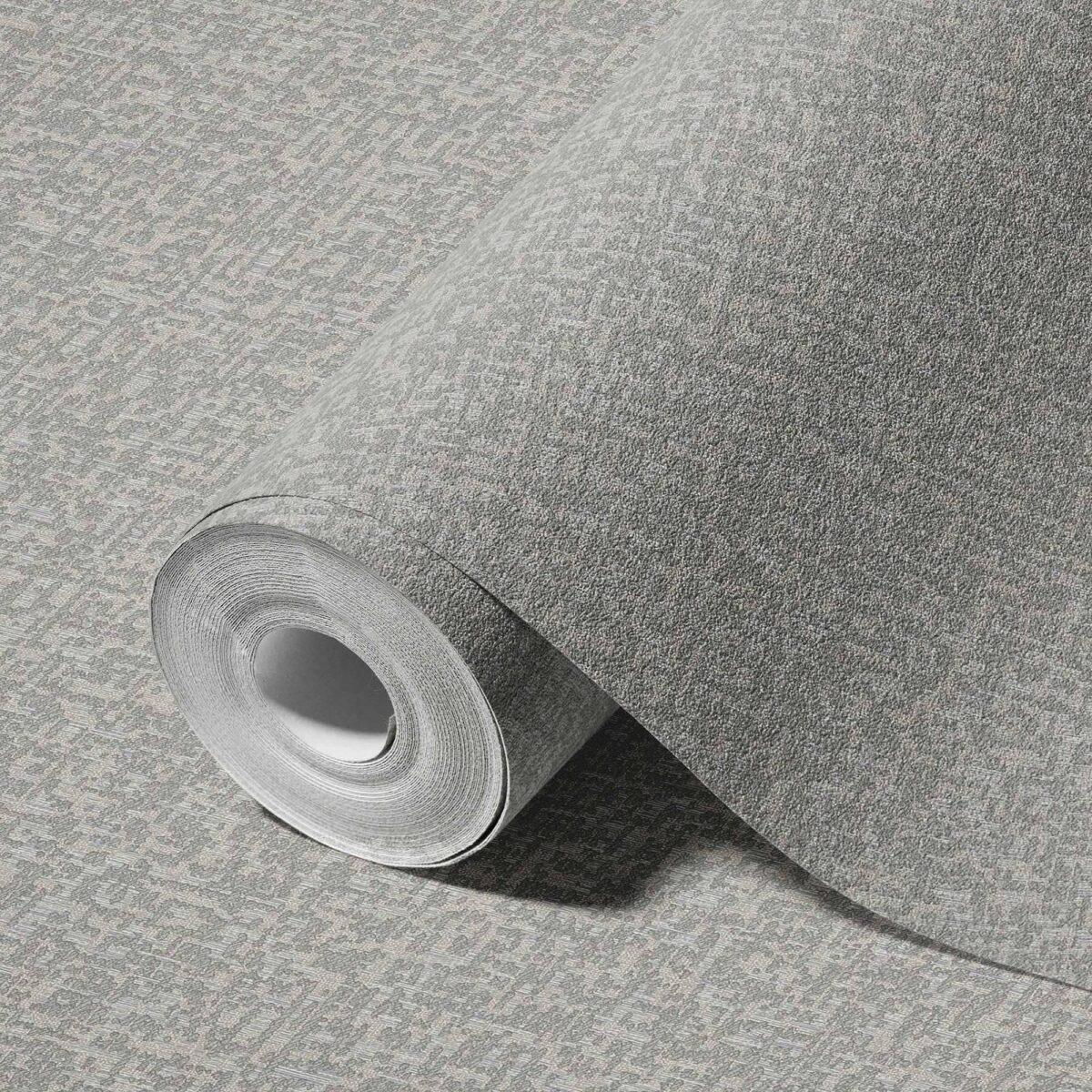 Modern Plain Design Wallpaper Gray Code 23109-3 - Image 1