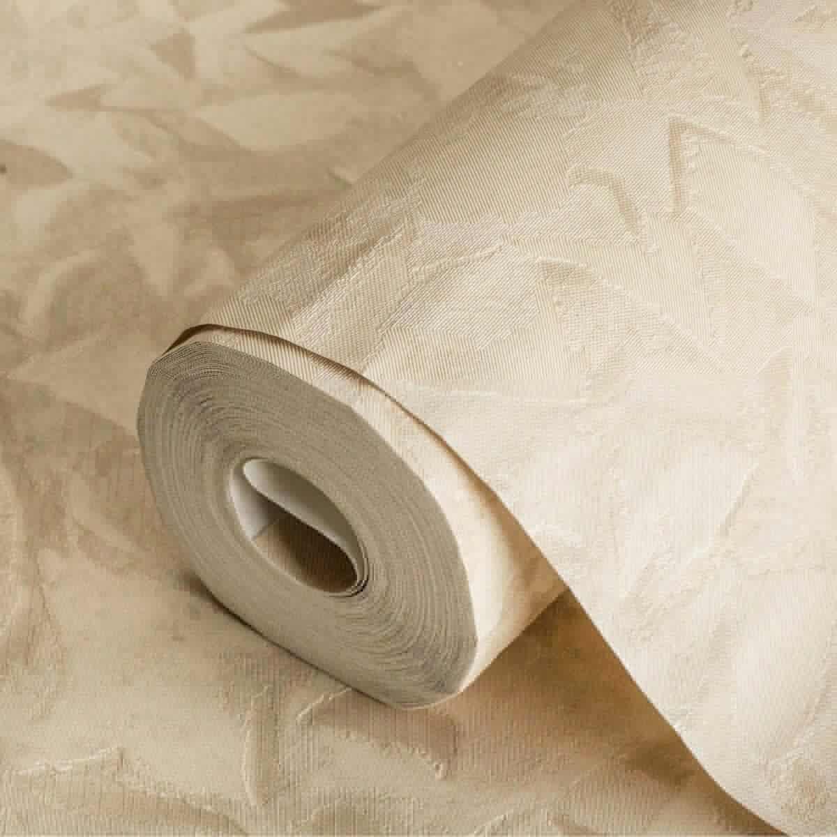 Abstract fabric folds inspired pattern wallpaper Beige Code 7806-2 - Image 1