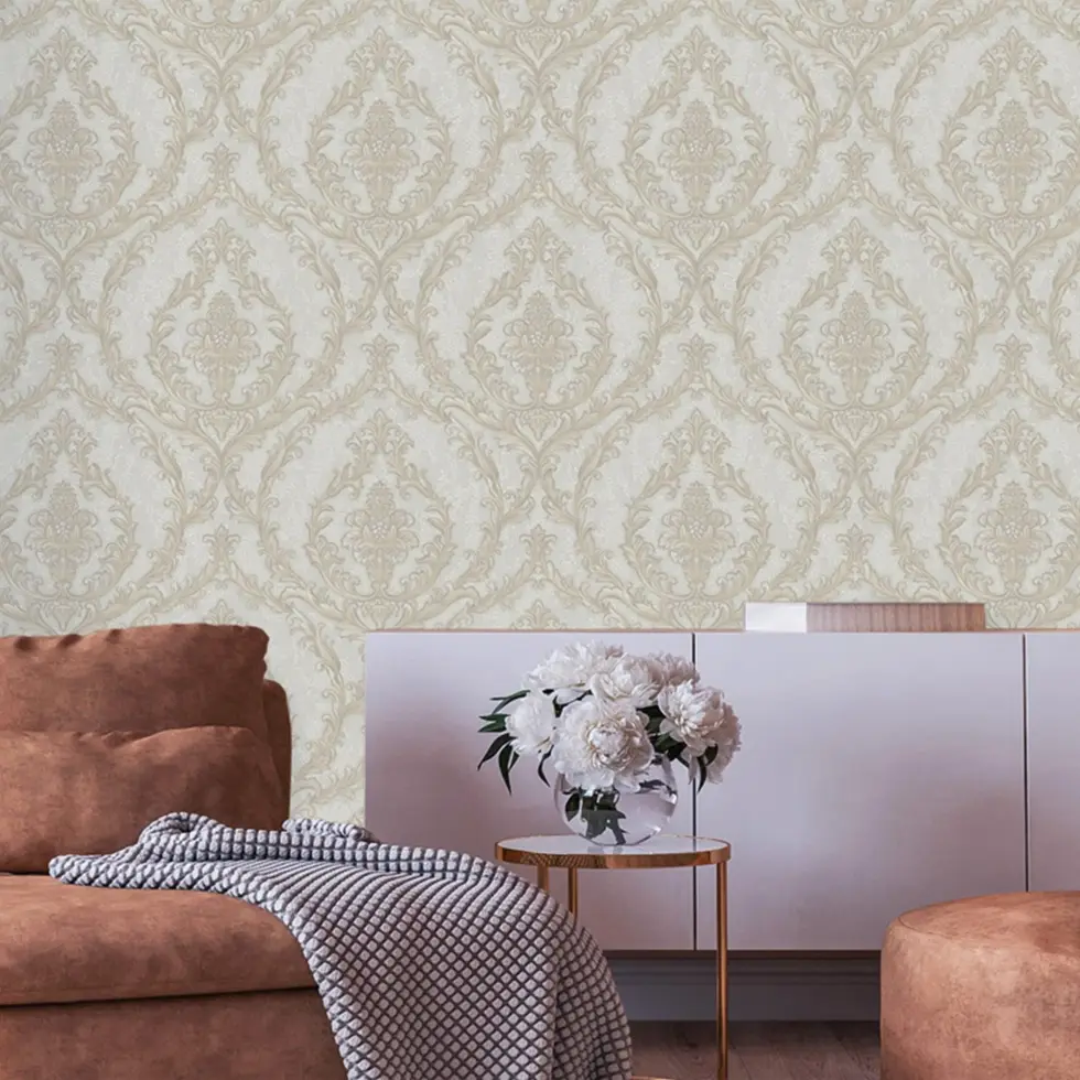 Damask Design Wallpaper Beige Code 1401-4 - Image 5