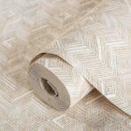 Geometric Design Wallpaper Yellow Code 1107-3