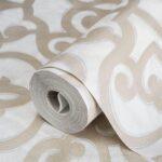 Bold neoclassical damask ornament wallpaper Gray Code 7810-2