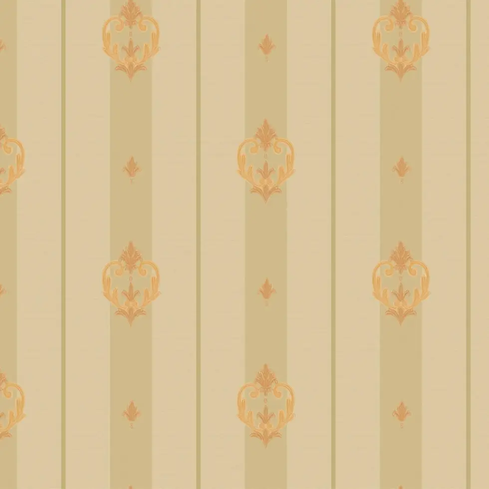 Striped wallpaper with neoclassical discreet ornament Beige Code 7804-4 - Image 4