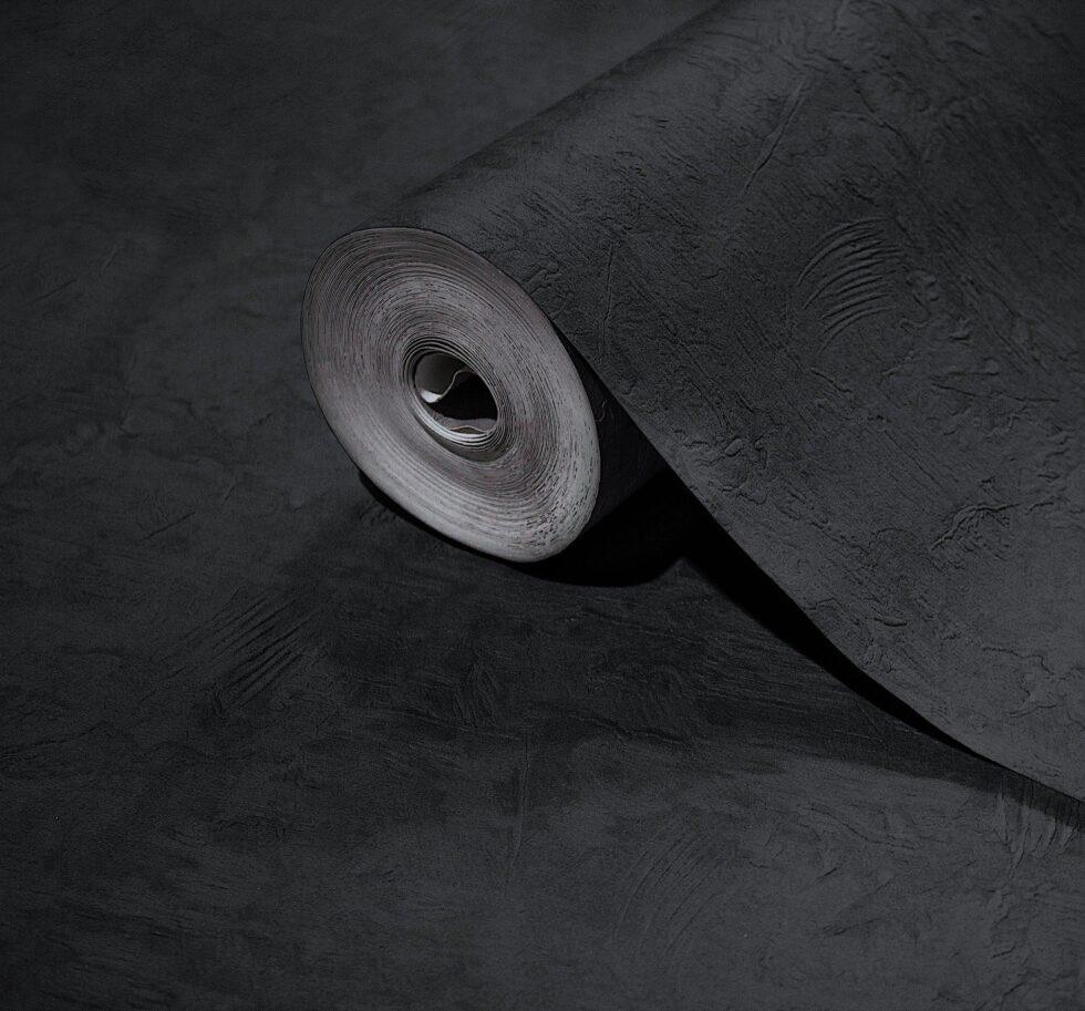 Textured Distressed Design Wallpaper Charcoal Code 23213-6