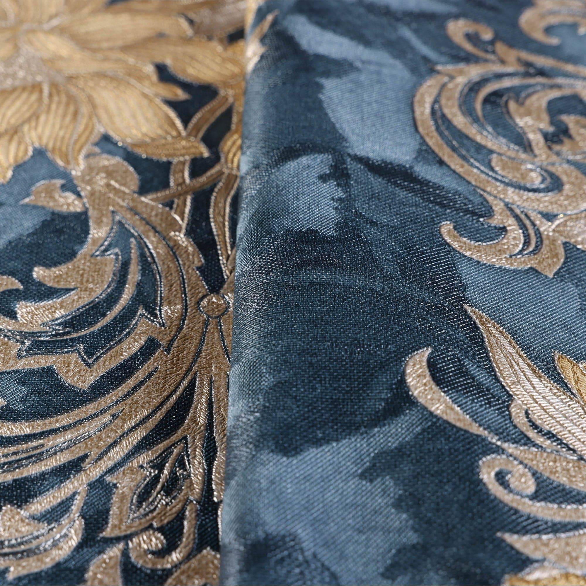 Floral detailed Rococo damask pattern wallpaper Green Code 7805-4 - Image 3