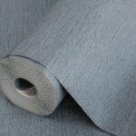 Natural Fabric Burlap Texture Wallpaper Blue Code 3707-7
