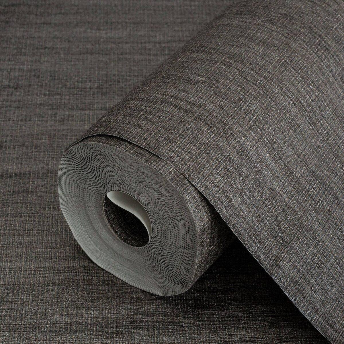 Fabric Pattern Wallpaper Black Code 3711-6 - Image 1