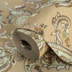 Shawl Pattern Wallpaper Brown Code 9903-4