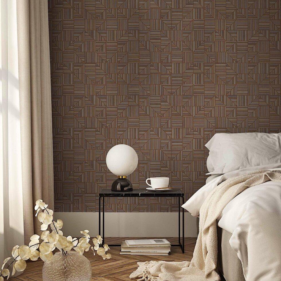 Geometric Modern Design Wallpaper Brown Code 23209-6 - Image 5