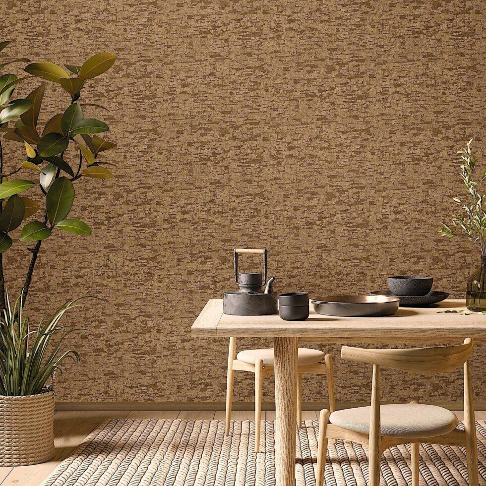 Textured Distressed Design Wallpaper Brown Code 23210-5 - Image 2