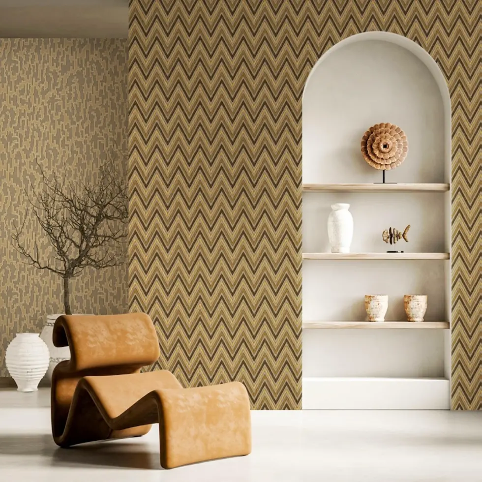 Modern Geometric Wallpaper Brown Code 1509-4 - Image 6