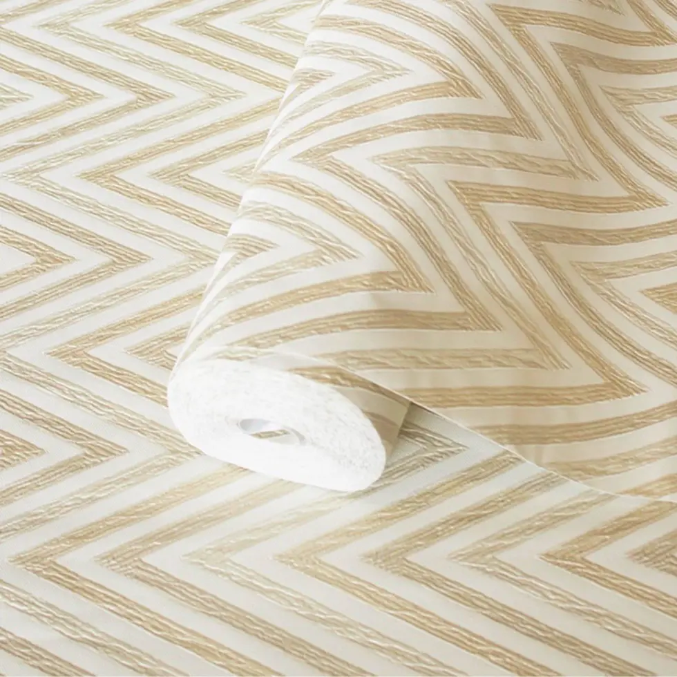 Modern Geometric Wallpaper Cream Code 1509-2