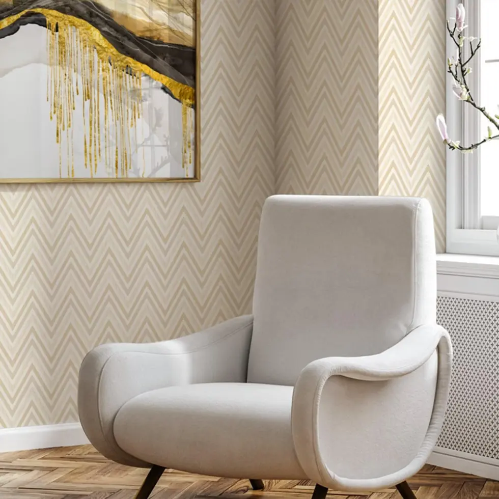 Modern Geometric Wallpaper Cream Code 1509-2 - Image 5