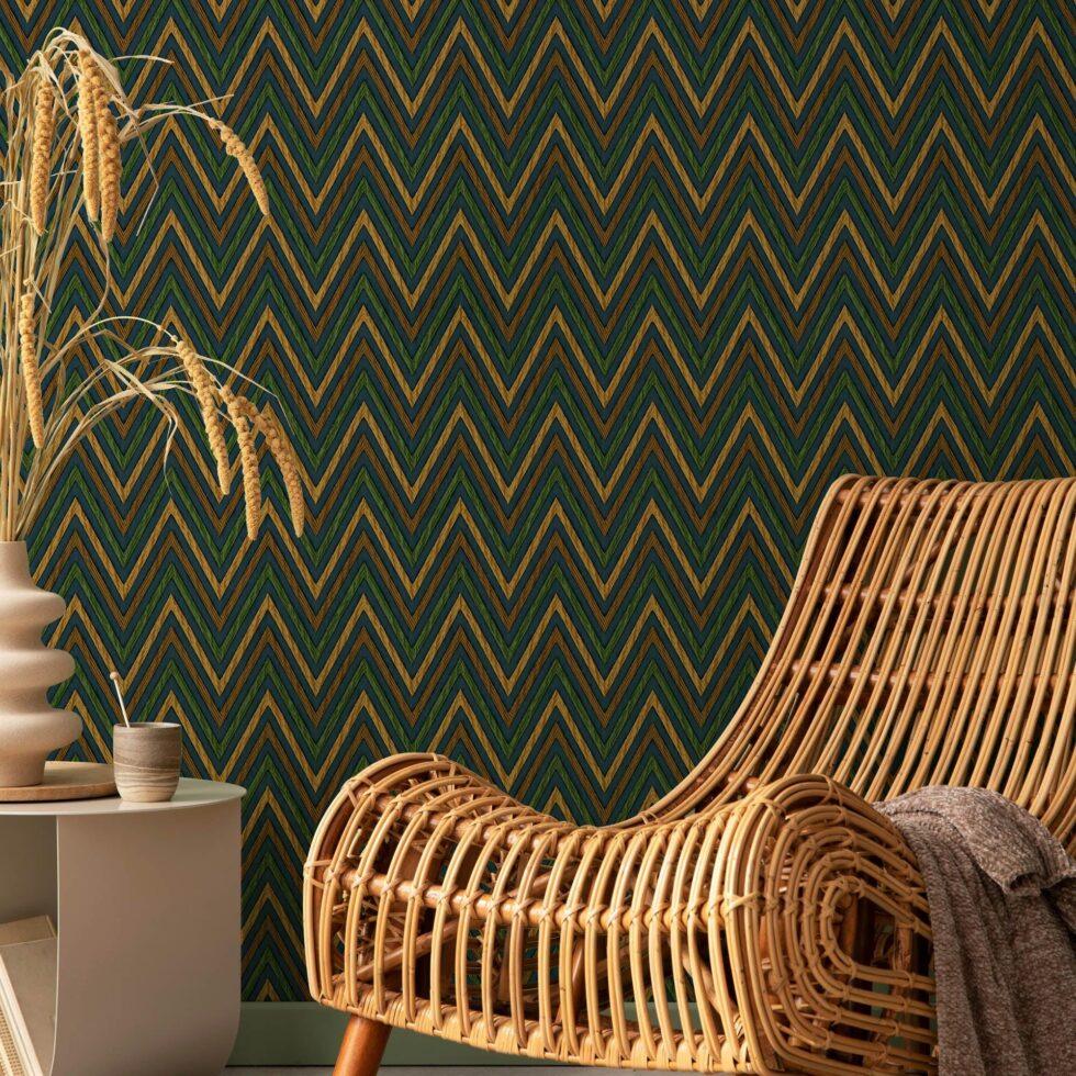 Modern Geometric Wallpaper Green Code 1509-5 - Image 6