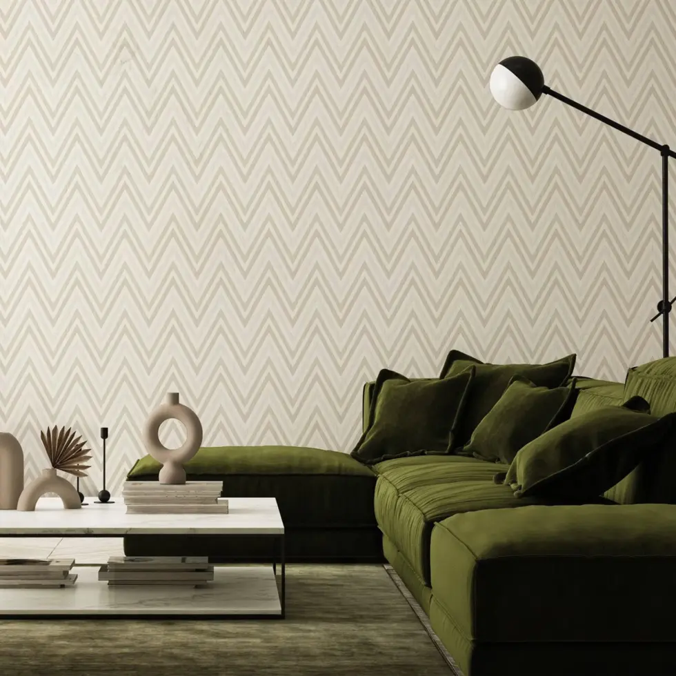 Modern Geometric Wallpaper White Code 1509-1 - Image 5