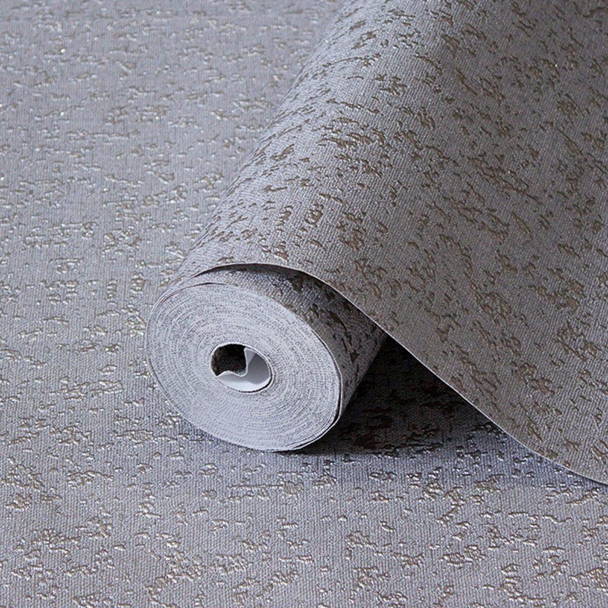 Classic Plain Wallpaper Gray Code 1410-6 - Image 1